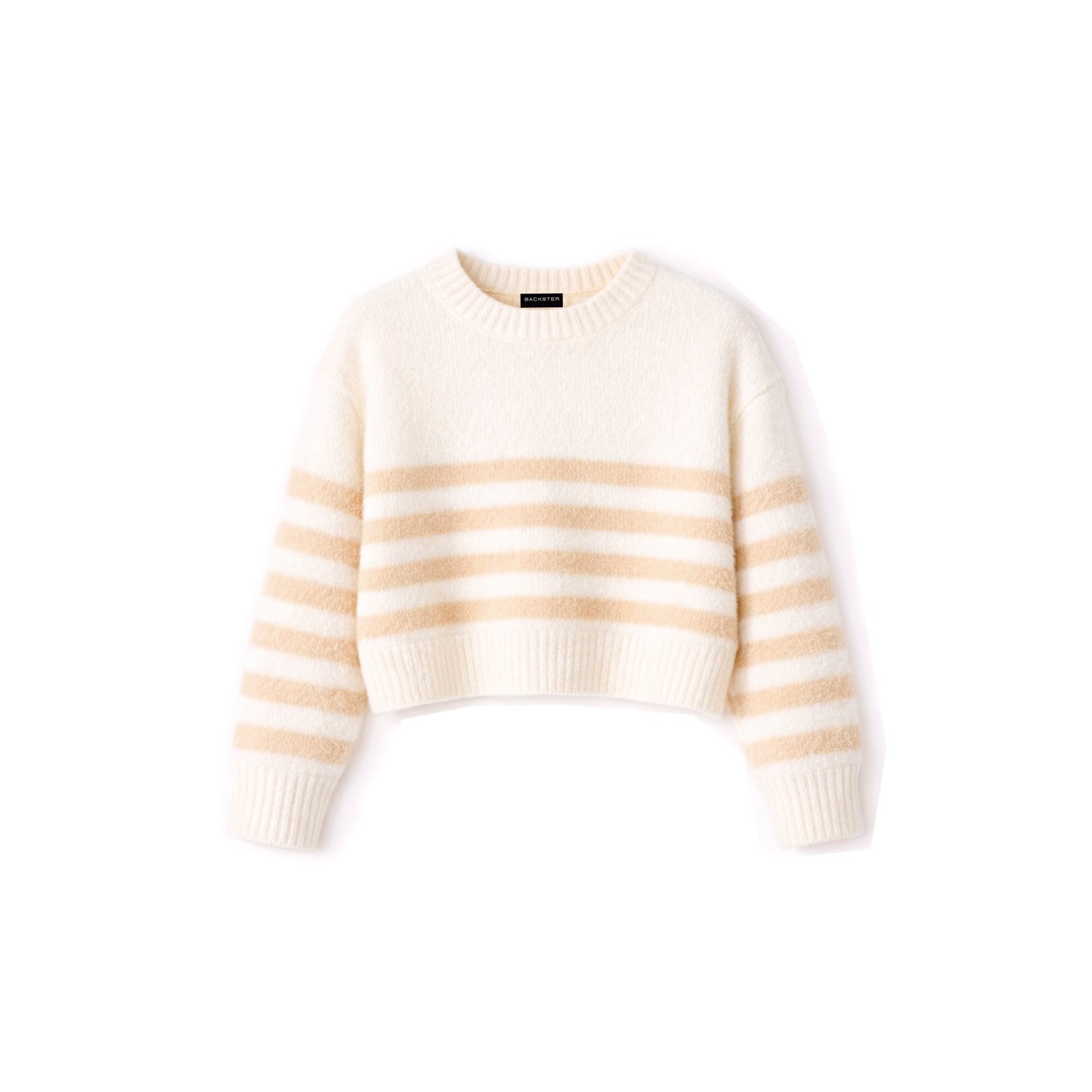 Suéter corto tejido suave a rayas | Backster