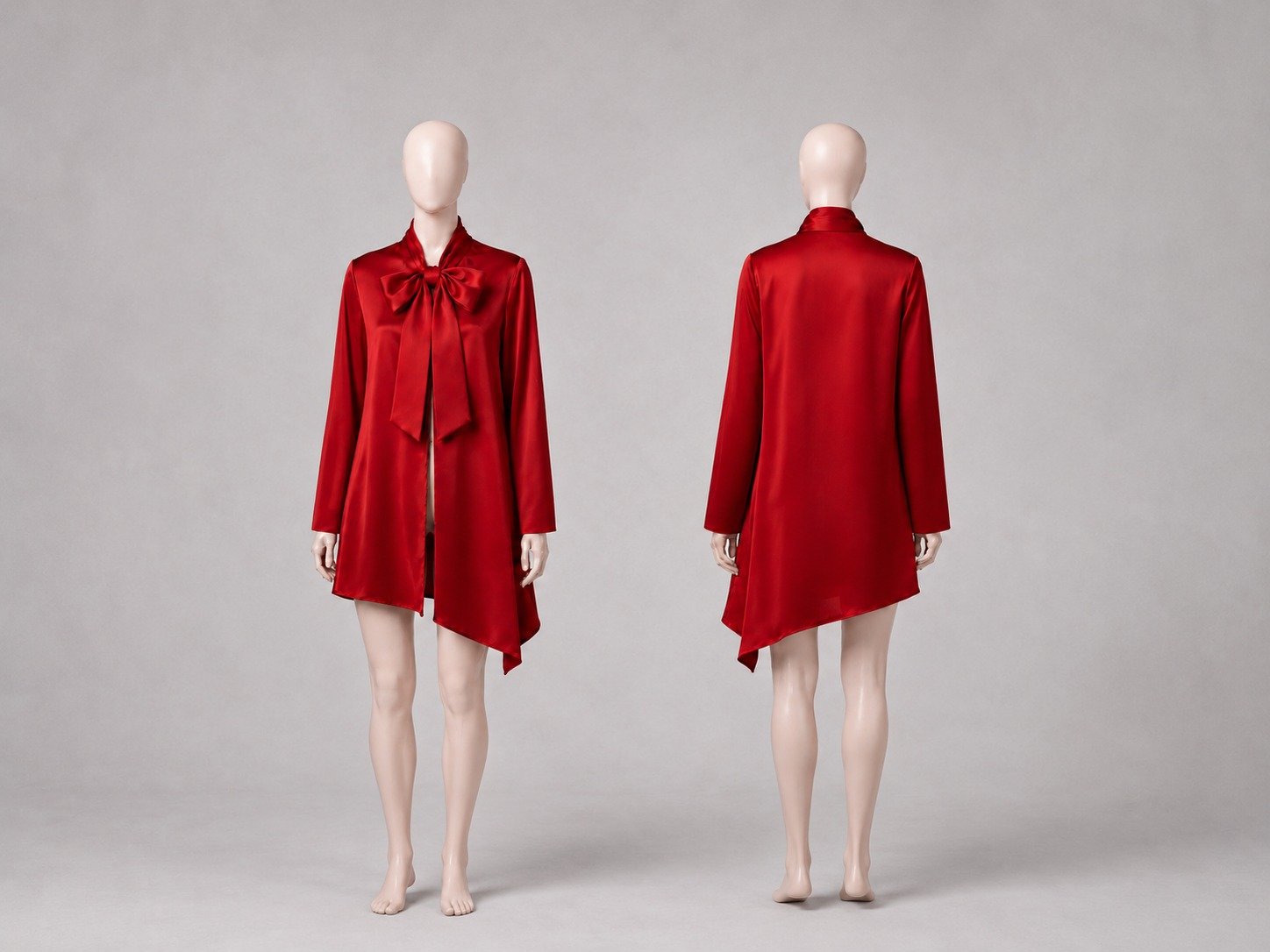 Vestido rojo camisero abierto | Backster Moda