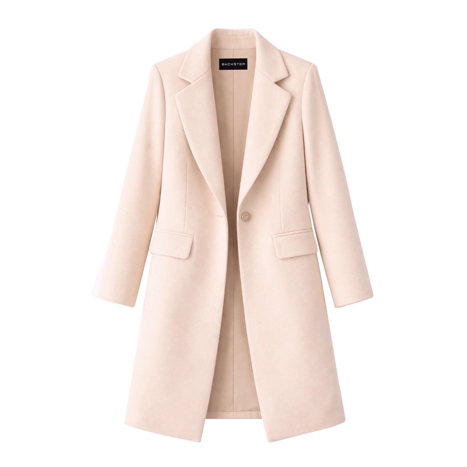 Abrigo largo elegante con solapa | Backster