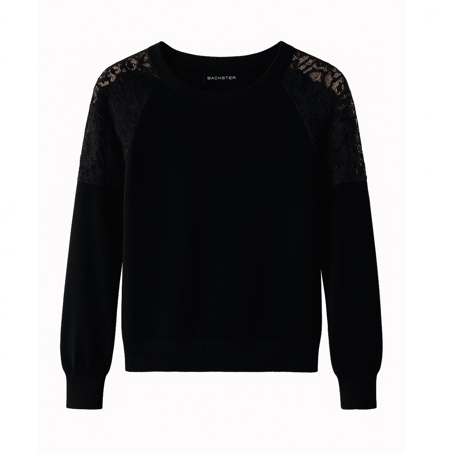 Suéter mangas largas con encaje | Backster