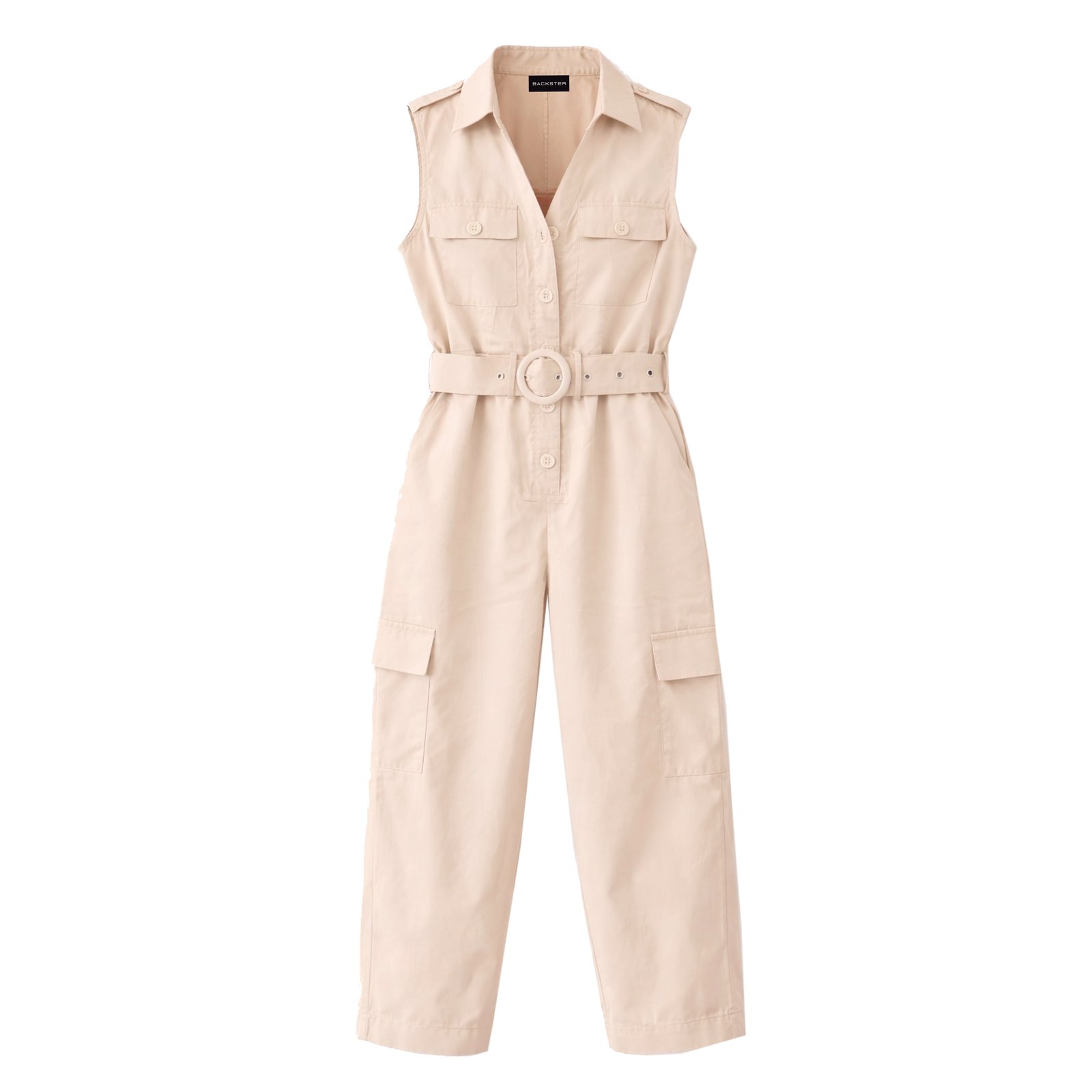 Enterizo cargo con bolsillos y cinturón | Backster